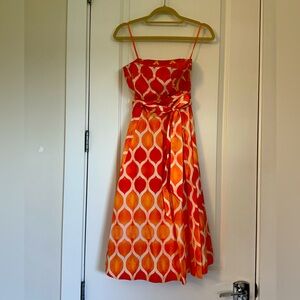 Beautiful strapless dress from Anthropology, with pockets and boning!!